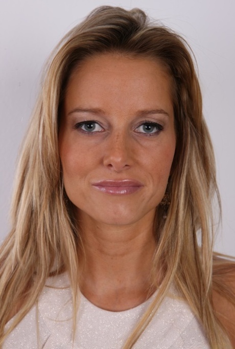 European first timer Marketa removes her clothing and boots to pose nude