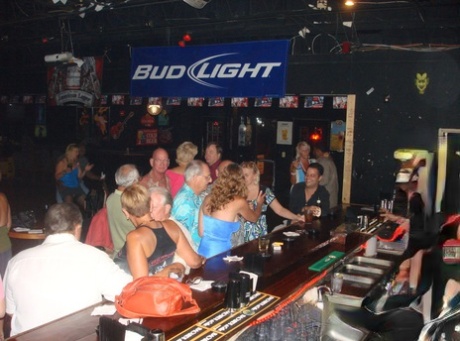 Naughty wife Double Dee & her mature GFs show their titties at a wild party